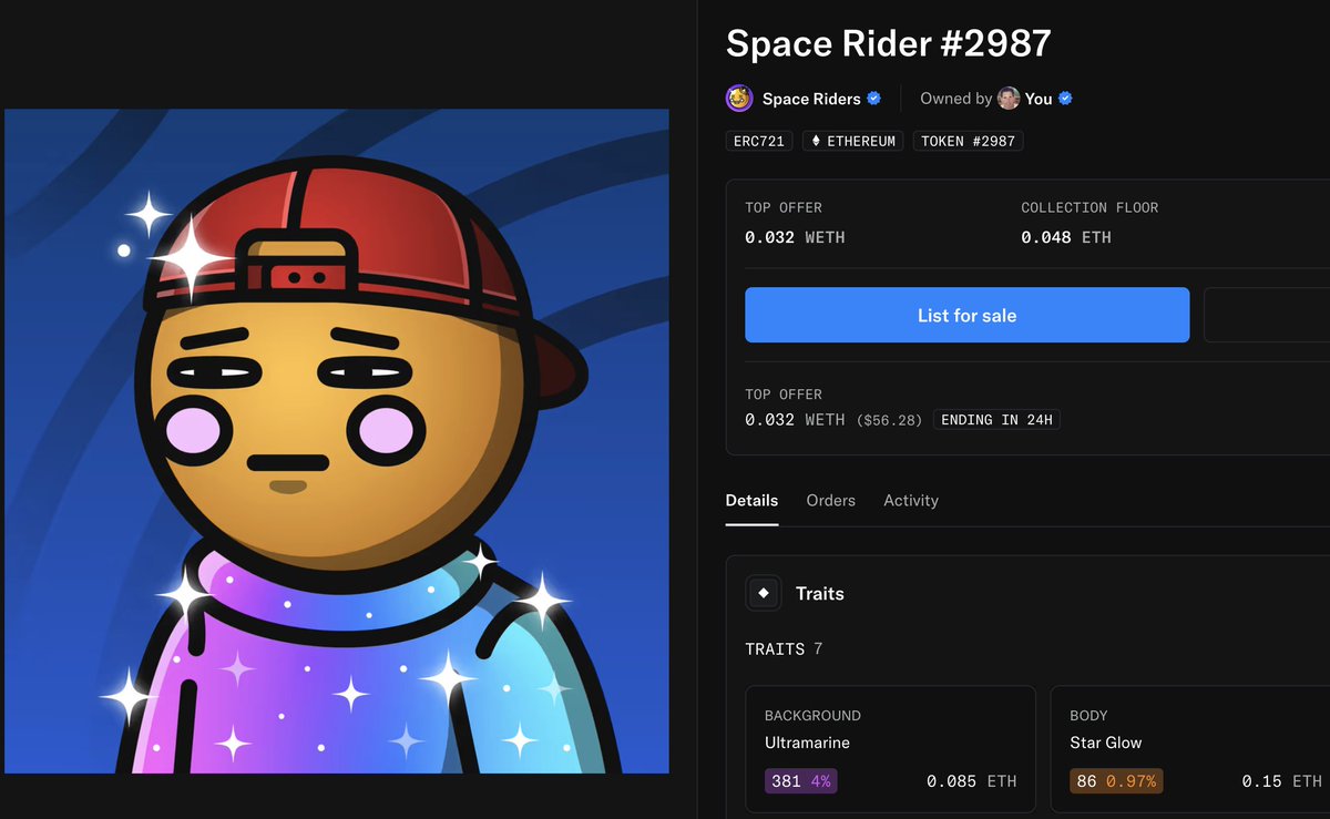 briangarrett's tweet photo. Still bullish on @SpaceRidersXYZ they're an OG project that's been around since last cycle and they're still here thriving in 2026 just migrated to a new contract yesterday and holding strong at .048 ETH which is super affordable for anyone looking to enter a great community 💫 https://t.co/wfiBd2qDov