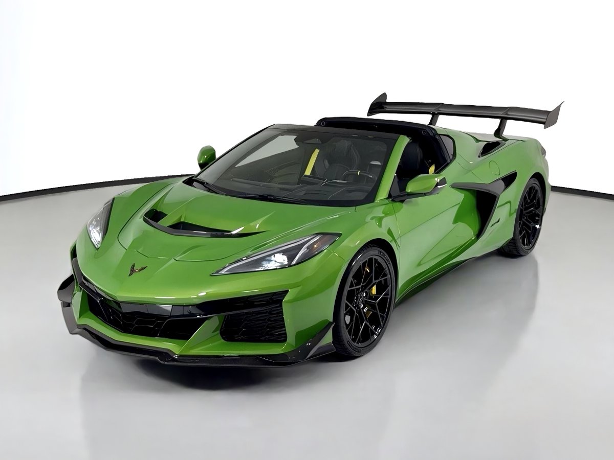 HighlineAutos's tweet photo. FOR SALE - 2026 Chevrolet Corvette ZR1, Roswell Green Metallic over Jet Black leather /w Competition Yellow stitching, 1,064 HP 5.5L twin-turbo V8, 1,546 mi, carbon aero pkg, stealth interior trim pkg. $283,899
•
CLICK to View Listing: https://t.co/WMItfvIUpZ

#corvette #zr1 https://t.co/WIuvip6DSV
