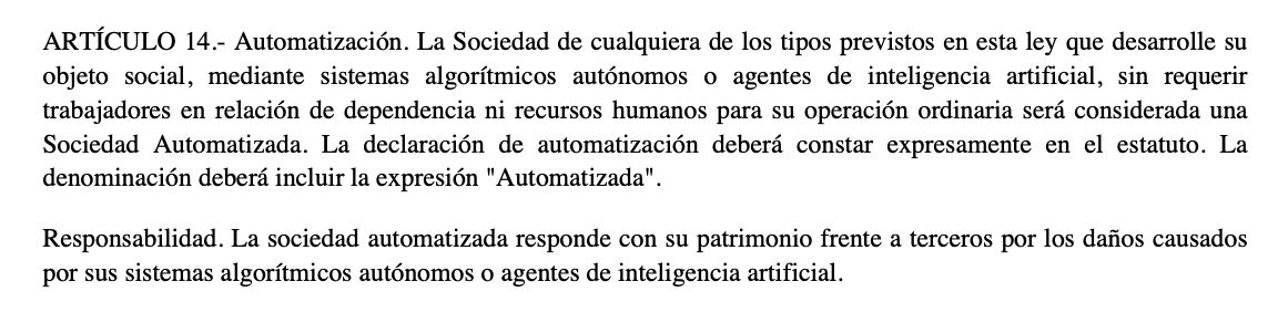 LererAdrian's tweet photo. La Sociedad Automatizada en el proyecto de nueva LGS tiene una filosofía constitucionalmente sólida: control de resultados, no de procesos. 
Art. 19 CN como fundamento, no como obstáculo. 
Publiqué un análisis de las implicancias para el debate parlamentario: https://t.co/l9Pqwbdn6H