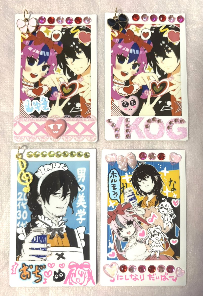 御伽りるむ ランチェキ デコチェキ 新作デコチェキ全4枚仕上がりました！COMITIA156にて頒布します