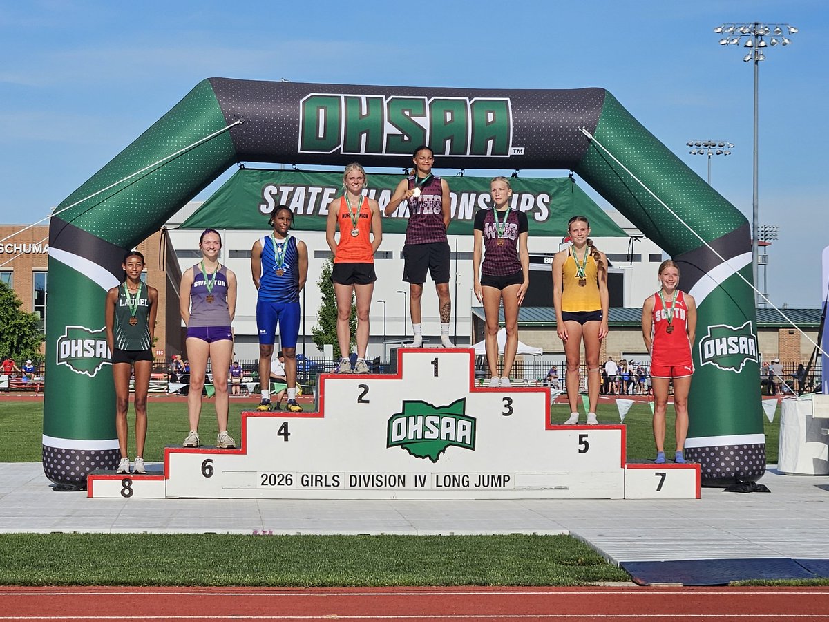ArchboldTFXC's tweet photo. 🚨 2026 STATE MEET PODIUM ALERT🚨

💪 Emmy ~ LJ ~ 5th place ~ 17'6"

Hard work, dedication and perseverance pays off!!

Great job girl!! 💙⚡️💛 https://t.co/LeN1138M0M
