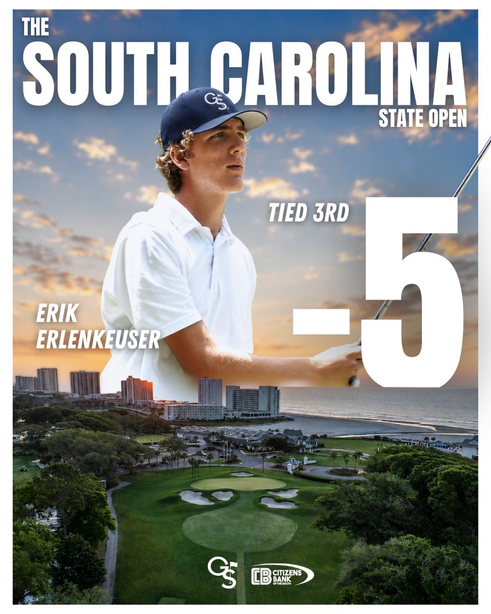 GaSouthernGolf's tweet photo. Strong start to the summer for the Eagles ‼️🦅

Rising Junior, Pierce Adamson earns Low-Amateur honors and a 4th place finish at The Atlanta Open

Incoming Freshman, Erik Erlenkeuser earns Low-Amateur honors and a 3rd place finish at the South Carolina State Open 

#GATA 🦅 https://t.co/h2OWCXFSnJ
