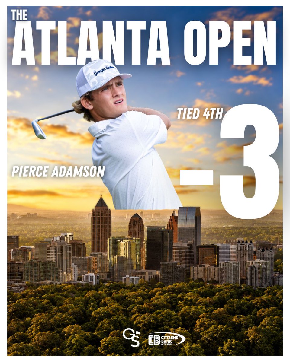 GaSouthernGolf's tweet photo. Strong start to the summer for the Eagles ‼️🦅

Rising Junior, Pierce Adamson earns Low-Amateur honors and a 4th place finish at The Atlanta Open

Incoming Freshman, Erik Erlenkeuser earns Low-Amateur honors and a 3rd place finish at the South Carolina State Open 

#GATA 🦅 https://t.co/h2OWCXFSnJ