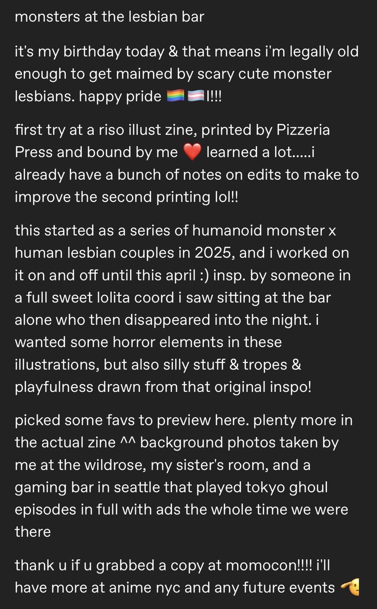ayilings's tweet photo. more pages + notes from me. happy pride!! pls enjoy some monster yuri 🏳️‍🌈🏳️‍⚧️ https://t.co/0LbSQuCDCg