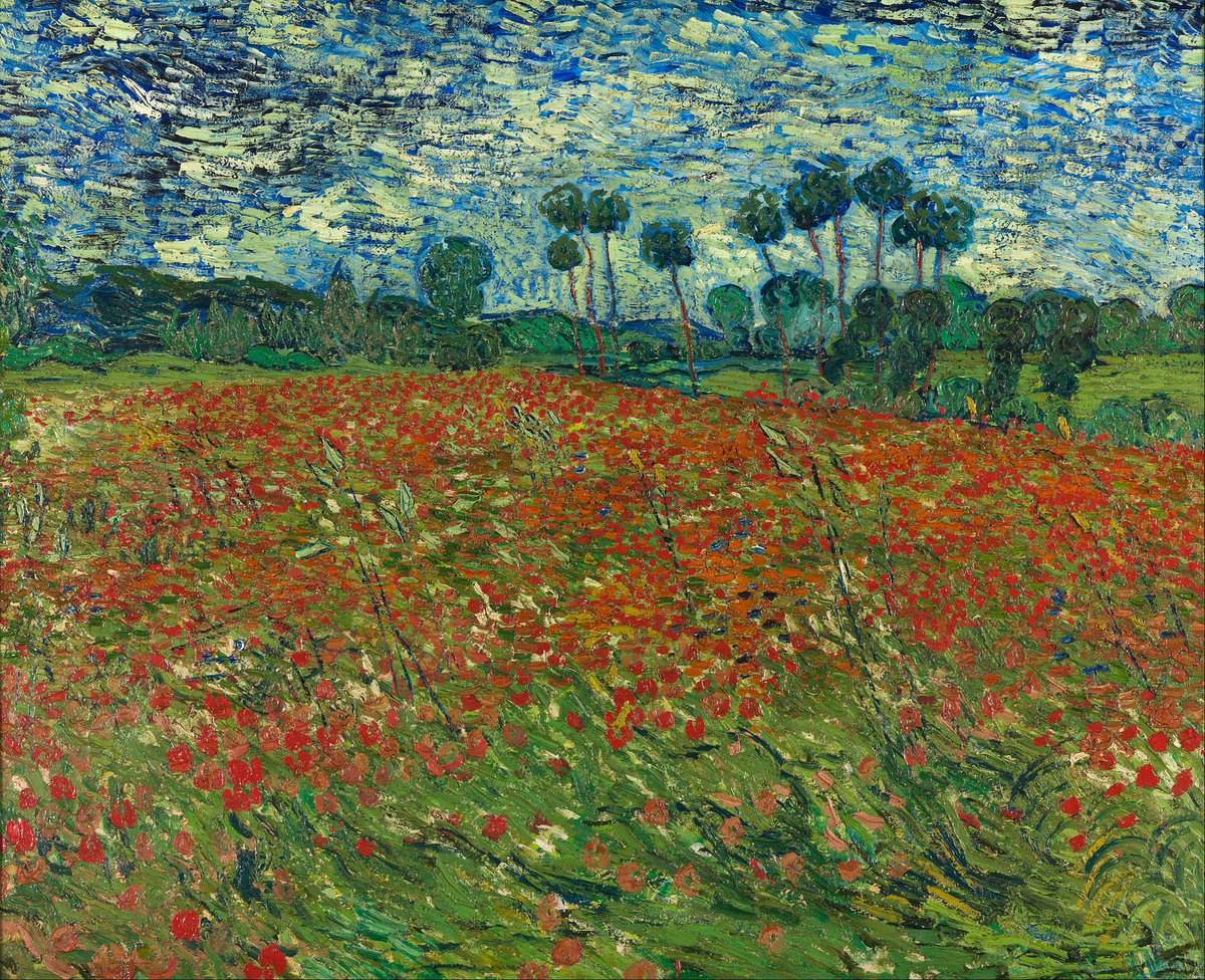 vangoghforever's tweet photo. Poppy Field https://t.co/G6RKXPVssW