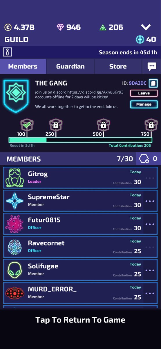 DenzelBilly's tweet photo. Invite code: 9DA3DC

We need more members for our guild. We are always active and looking for new members

#thetower #guild #needmembers #thetowermoblegame #moblegame https://t.co/dNw5t3Lu8a