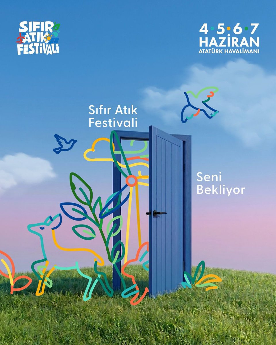 nevzatyucetr's tweet photo. Daha yeşil bir İstanbul ve daha temiz bir gelecek için #SıfırAtıkFestivali’nde buluşuyoruz! 🌍♻️

Doğaya değer veren, sürdürülebilir bir gelecek için sorumluluk alan tüm genç arkadaşlarımı #SıfırAtıkFestivali’ne davet ediyorum. Birlikte fark oluşturalım, geleceğimize birlikte sahip çıkalım.

🗓 4-5-6-7 Haziran
📍 Atatürk Havalimanı