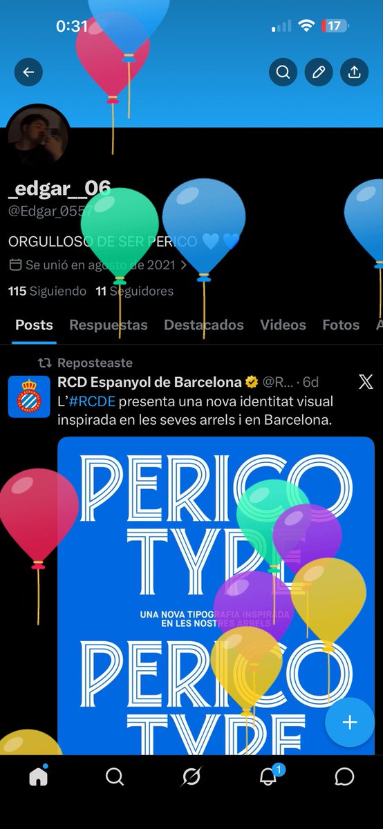 Edgar_0557's tweet photo. avui és el meu aniversari i no em faria més il·lusió que jugadors/club em felicitessin pels meus 20 anys, seria un somni fet realitat

@RCDEspanyol https://t.co/olfcrz8pGY