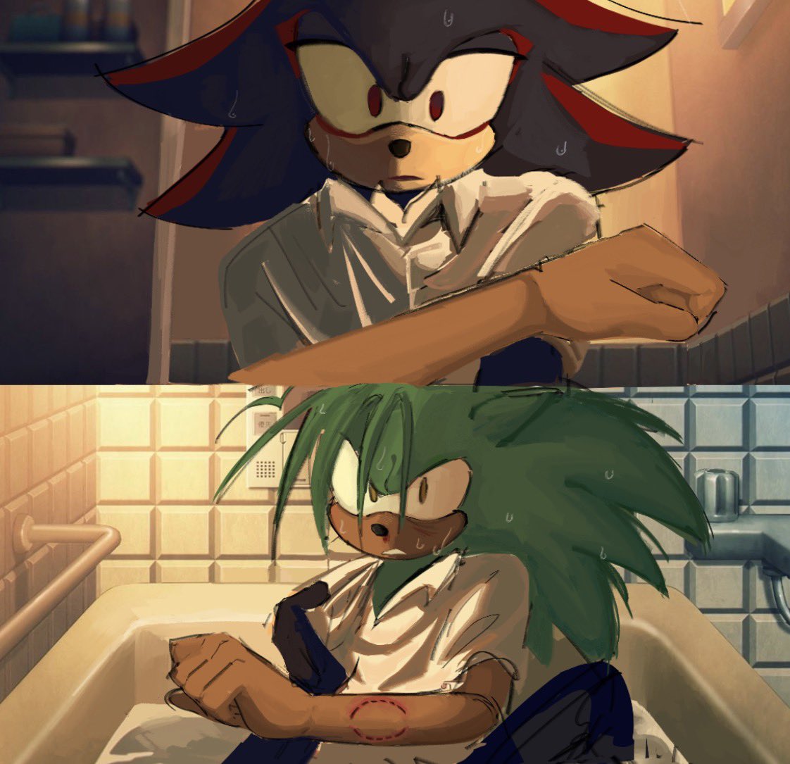 Phatomforgfl's tweet photo. The summer manic dieddduhh

#manadow #shadowthehedgehog #manicthehedgehog #shadowxmanic https://t.co/eB56aRR0kZ