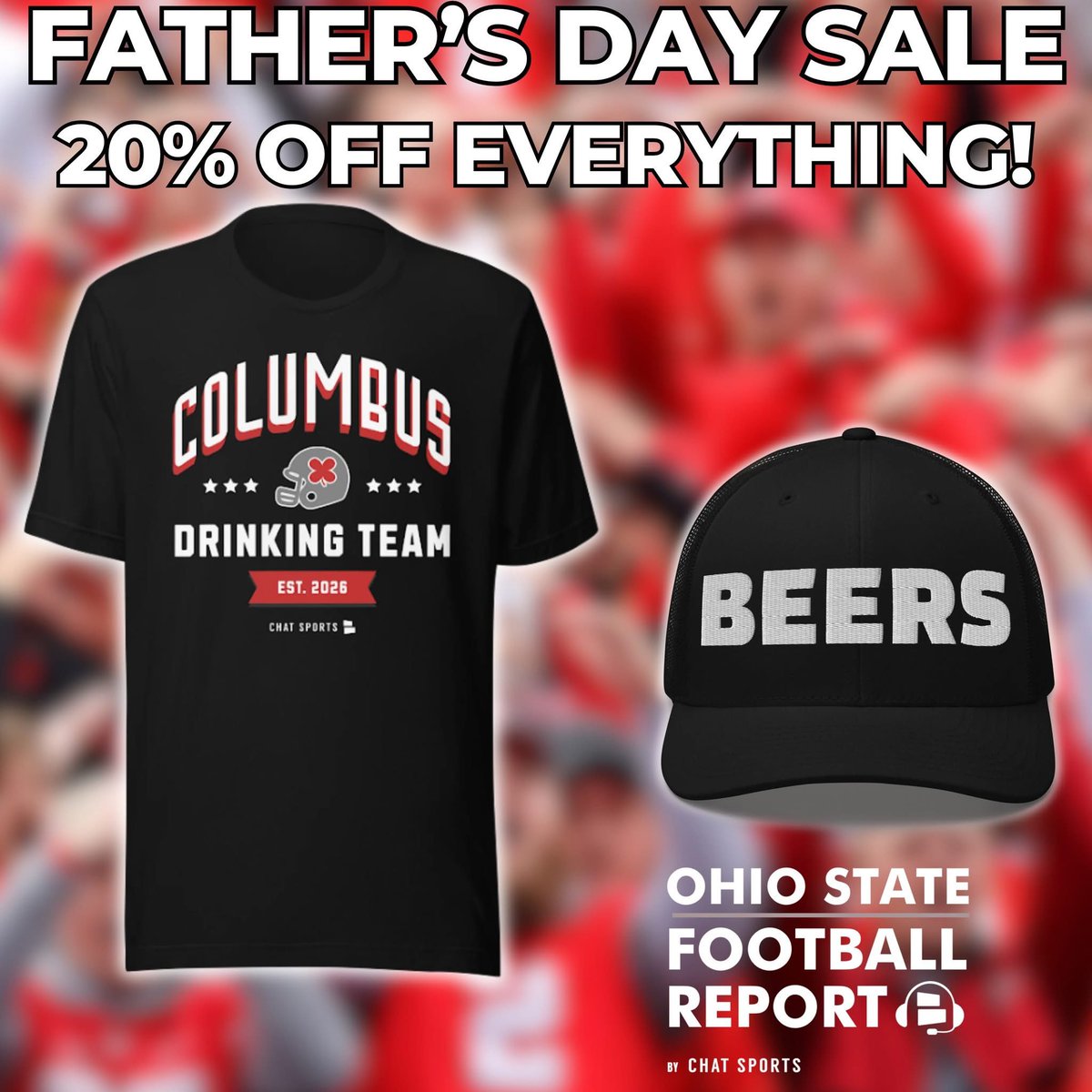 ThirdBeebe's tweet photo. LAST CHANCE! 

Get 20% OFF this Columbus Drinking Team shirt! All Chat Sports merch is on sale!

https://t.co/vFbBWmg39P https://t.co/x2HjNk9viP