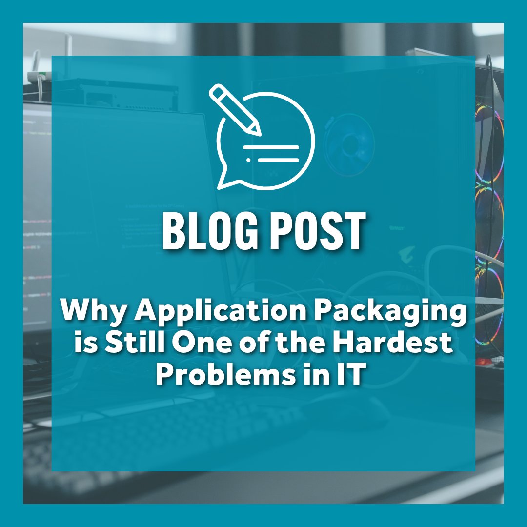 Numecent's tweet photo. Why does application packaging still feel like the hardest part of enterprise IT? @rorymon has a theory: most enterprise software predates the tools we now use to manage it, and the packaging debt has been quietly compounding ever since. https://t.co/1x9luApywT