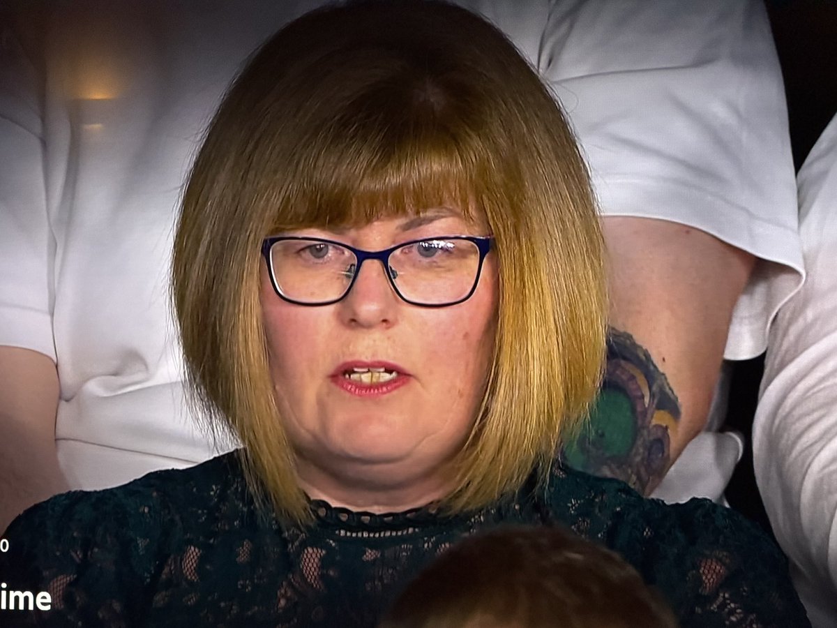 westerhampete's tweet photo. Deform plant klaxon
Soft question from the lady two weeks early for the B52s gig 
Softly letting the misogynist deform plumber spout his pish 
#bbcqt https://t.co/hivqcAGq6r