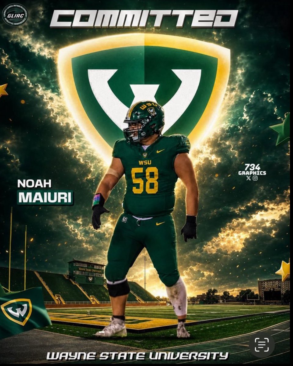 MStew_810's tweet photo. Go be great my guy! @NoahMaiuri24 
#PortHuronHigh #WayneStateFootball #GLIAC https://t.co/OQ1HUAiENU
