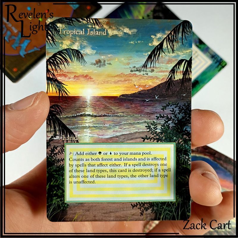 MTG Tropical  拡張アート サインド I don't think I posted this one yet? Tropical Island alter, with a