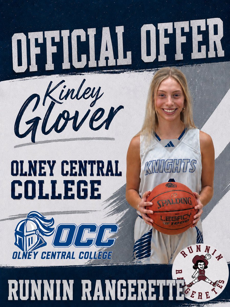 KinleyGlover's tweet photo. Grateful to receive an offer from Olney Central College!! Thank you for the visit, had a great time!! 
@cburris_occ @OCCLadyKnights https://t.co/PEFnw6ii6U