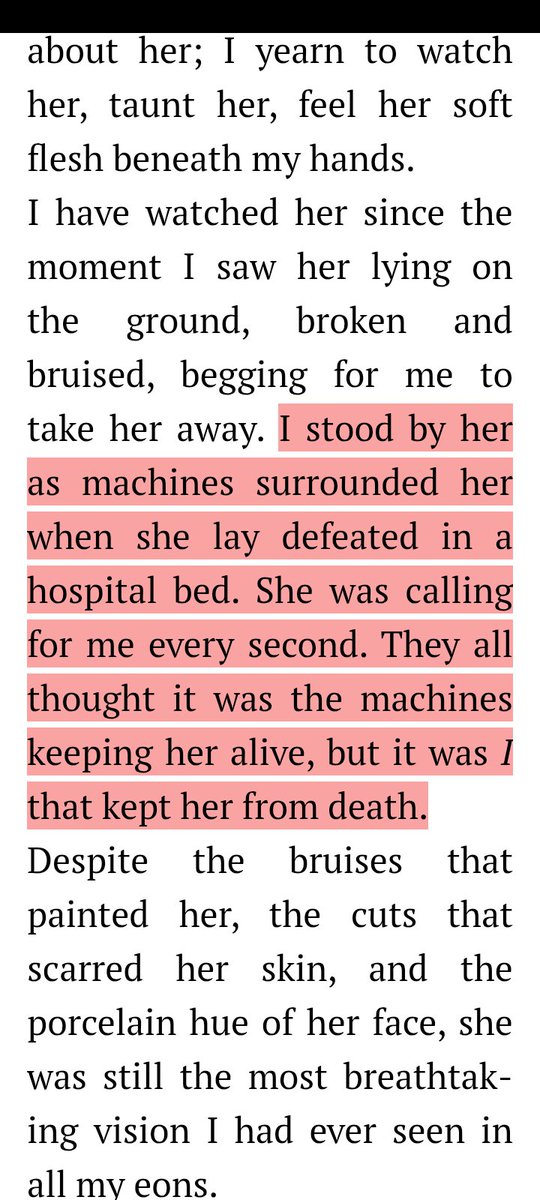 LifestylewOCF's tweet photo. this, is the most deranged book I've read this year, a novella, death's obsession by Avina St. Graves. I really don't know what to make of it tbh. it's giving goth in a "shivers-racking-through-your-body"  way. 
I'd give it a 2.99/5 tbh because the images were short circuiting. https://t.co/A3urnaT5b5