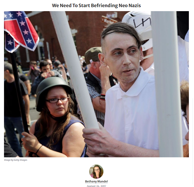 PDP2600's tweet photo. @ryangrim It just reeks, having a podcast w/ the "We Need to Befriend Neo Nazis" lady, is a red flag &amp; a half.

The least surprising thing is if we find out down the road, she got some sort of reward/payment from the Colins campaign or related SuperPAC, disguised as other work/services. https://t.co/MxHUkoWZTr