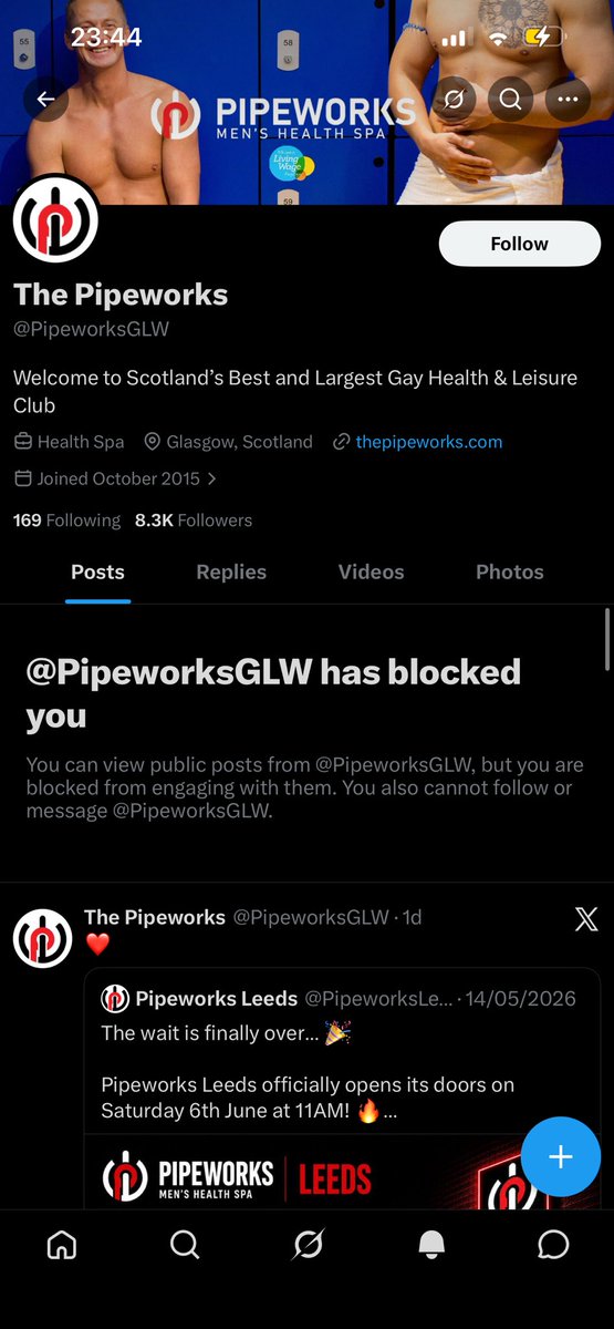 We_banging's tweet photo. Give #Pipeworks Some constructive feedback about their Glasgow premises and beg that they renovate it but instead they block you! Delightful! Glad I fucked the owners boyfriend 😘 https://t.co/h3KJWhUZqD
