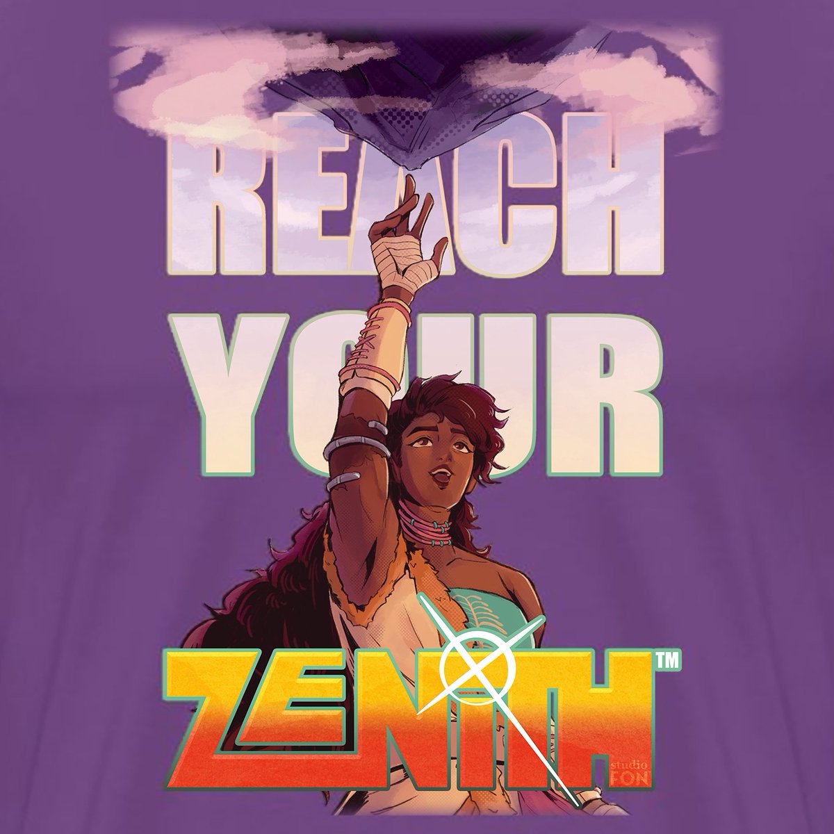 ZenithTAS's tweet photo. This design is currently live in our merch store! For anyone who wants to support a Black-owned indie animation studio starting from the ground up to create an epic anime series, please check out our "Reach Your Zenith" line🔗⤵️ https://t.co/bgvofJiMDS
