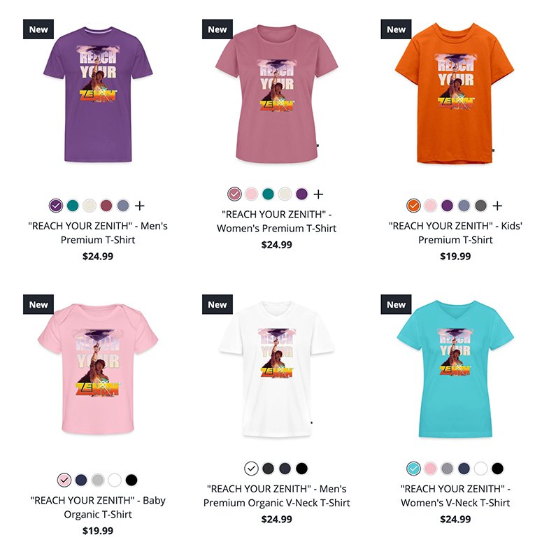 ZenithTAS's tweet photo. This design is currently live in our merch store! For anyone who wants to support a Black-owned indie animation studio starting from the ground up to create an epic anime series, please check out our "Reach Your Zenith" line🔗⤵️ https://t.co/bgvofJiMDS