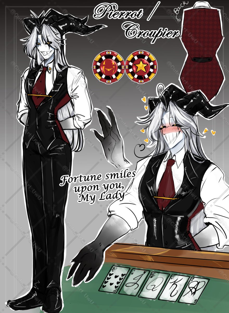 Cute_Art_UwU's tweet photo. Okay, I think this is the design I'll leave for Piert and his characters. I'll do everyone else little by little nwn I hope you like it

#tfc #thefreakcircus #pierrot https://t.co/0ZT8U3FICX