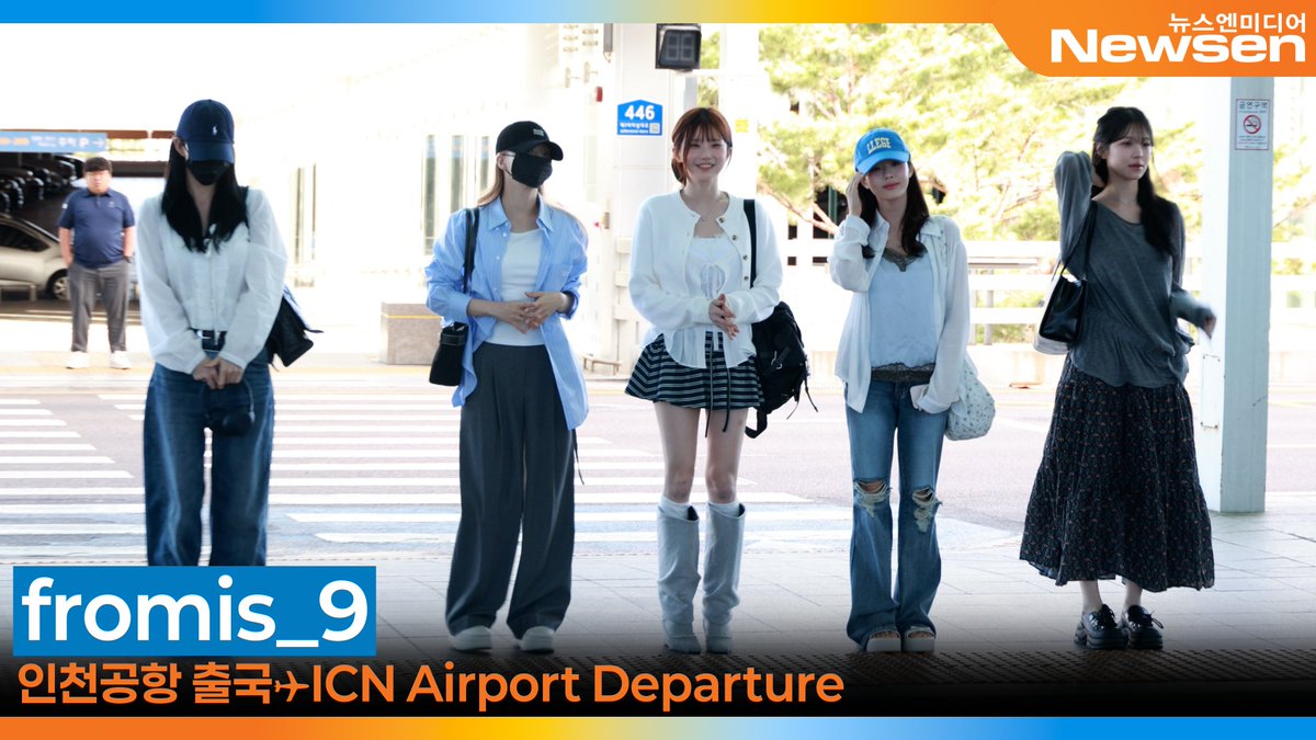 newsenstar's tweet photo. 프로미스나인, 인천국제공항 출국✈️fromis_9 Airport Departure 2026.6.5 Newsen https://t.co/kg5Y79VM1C 출처 @YouTube 

#프로미스나인 #fromis_9 #송하영 #박지원 #이채영 #이나경 #백지헌 #SongHaYoun #ParkJiWon #LeeChaeYoung #LeeNaGyung #BaekJiHeon https://t.co/yffpOoACDg