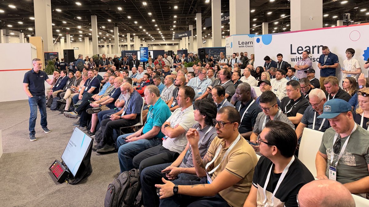 LearningatCisco's tweet photo. That's a wrap on #CiscoLive 🎉
Yet again, it delivered. YOU delivered.
📣 CONGRATULATIONS to everyone who passed a #CiscoCert exam! 🤩
And to all who joined us in person and online, thank you for an unforgettable week.
Until next time… keep learning! 🙌
#CCNA #CCNP #CCIE #CCDE