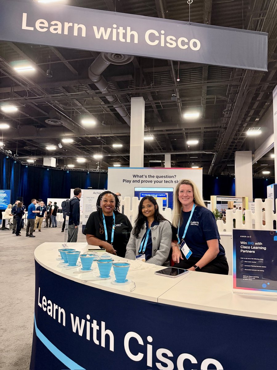 LearningatCisco's tweet photo. That's a wrap on #CiscoLive 🎉
Yet again, it delivered. YOU delivered.
📣 CONGRATULATIONS to everyone who passed a #CiscoCert exam! 🤩
And to all who joined us in person and online, thank you for an unforgettable week.
Until next time… keep learning! 🙌
#CCNA #CCNP #CCIE #CCDE