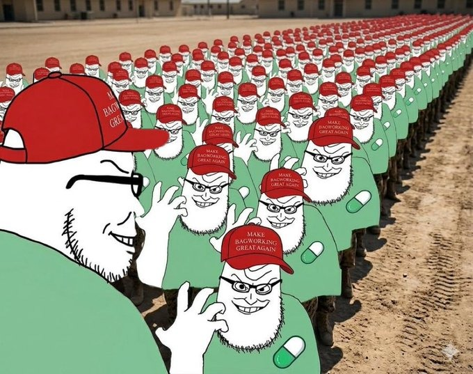 bagworkoorpump's tweet photo. An ever-growing army every single day https://t.co/5HcD7gUAUw