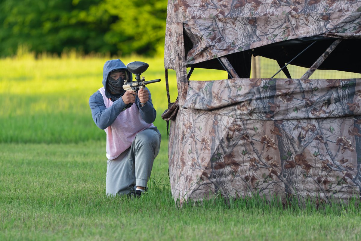 UMichFootball's tweet photo. The Michigan Football Paintball Championships https://t.co/VUUelRkqC1