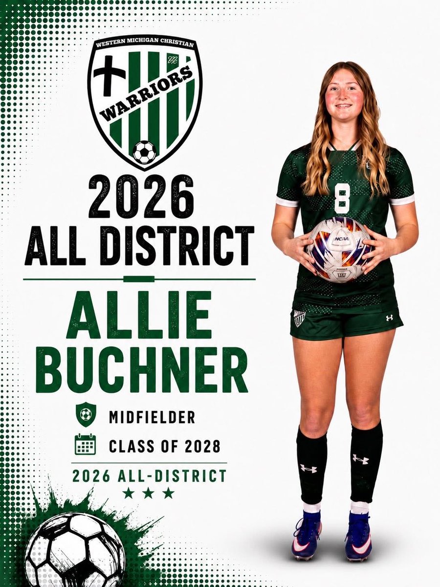 AllieBuchner's tweet photo. All District! 
#WMC #Classof2028 #Soccer https://t.co/7f2k97QT0p