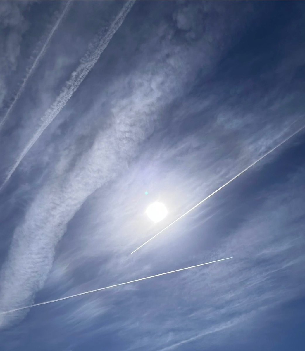 SternDrewCrypto's tweet photo. 🚨 WHY ARE ALL WESTERN GOVERNMENTS SPRAYING CHEMICALS IN OUR SKIES WHILE ERECTING MILLIONS OF 5G DEATH TOWERS AT THE SAME TIME?

The demented, psychopathic, anti-human lunatics who rule the world aren’t even hiding it anymore.

They’re terraforming the planet RIGHT IN FRONT OF US.

Chemtrails crisscrossing the sky every single day, dumping unknown aerosols, heavy metals, and God-knows-what into the air we breathe, our soil, our water. Meanwhile, 5G antennas are popping up on every street corner, school, and church like some kind of planetary-scale nervous system. Coincidence?
This isn’t “weather modification.” This isn’t “better cell service.”
They’re building the ultimate control grid:
•Block the sun → control the climate → control the food
•Fry our brains with pulsed millimeter waves → control our minds
•Poison us from above while tracking us from every direction

Weather going insane? “Climate change.” Kids with mystery neurological issues? “Must be something in the water.” Birds dropping dead mid-flight? “Totally normal.”
Wake up. The Great Reset isn’t coming—it’s being sprayed and beamed into us 24/7. They want us sick, sterile, dependent, and docile while they play gods with the atmosphere.

The transformation is happening in real time. Your body is the battlefield.
Share this before they scrub it. The sky isn’t falling… it’s being weaponized. 🌫️📡☠️