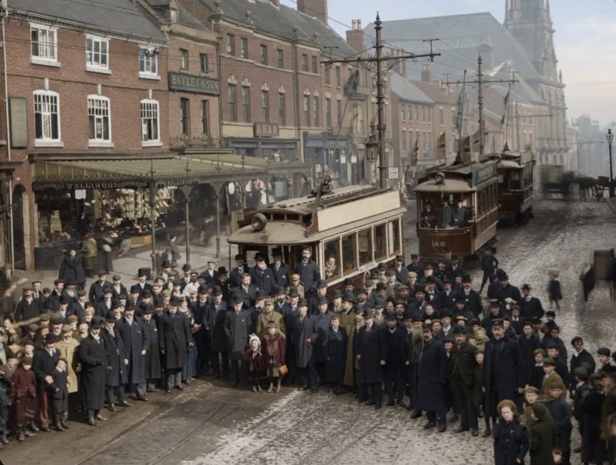 Regenerate_SOT's tweet photo. The potteries electric tram company, 1900.

Let’s bring it back! https://t.co/IDxnBceoph