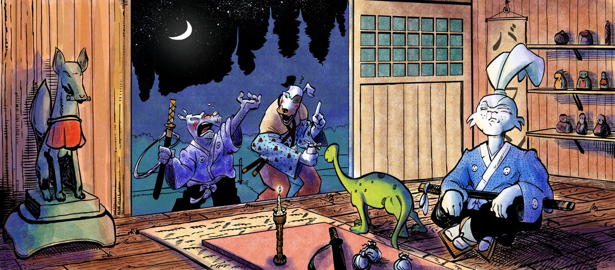 plastic_shorts's tweet photo. Usagi Yojimbo, work for @/IntoKnowhere , very much enjoyed this one! Thank you! https://t.co/cxKtC9lK0b