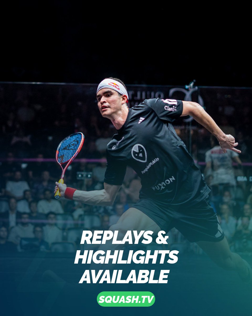 SquashTV's tweet photo. Catch up on today's action from the Quarter-Finals of the British Open on SQUASHTV 📺🇬🇧

Watch all the the replays &amp; highlights here 👇
https://t.co/wJbwdEUEIh https://t.co/D4J28usOkx