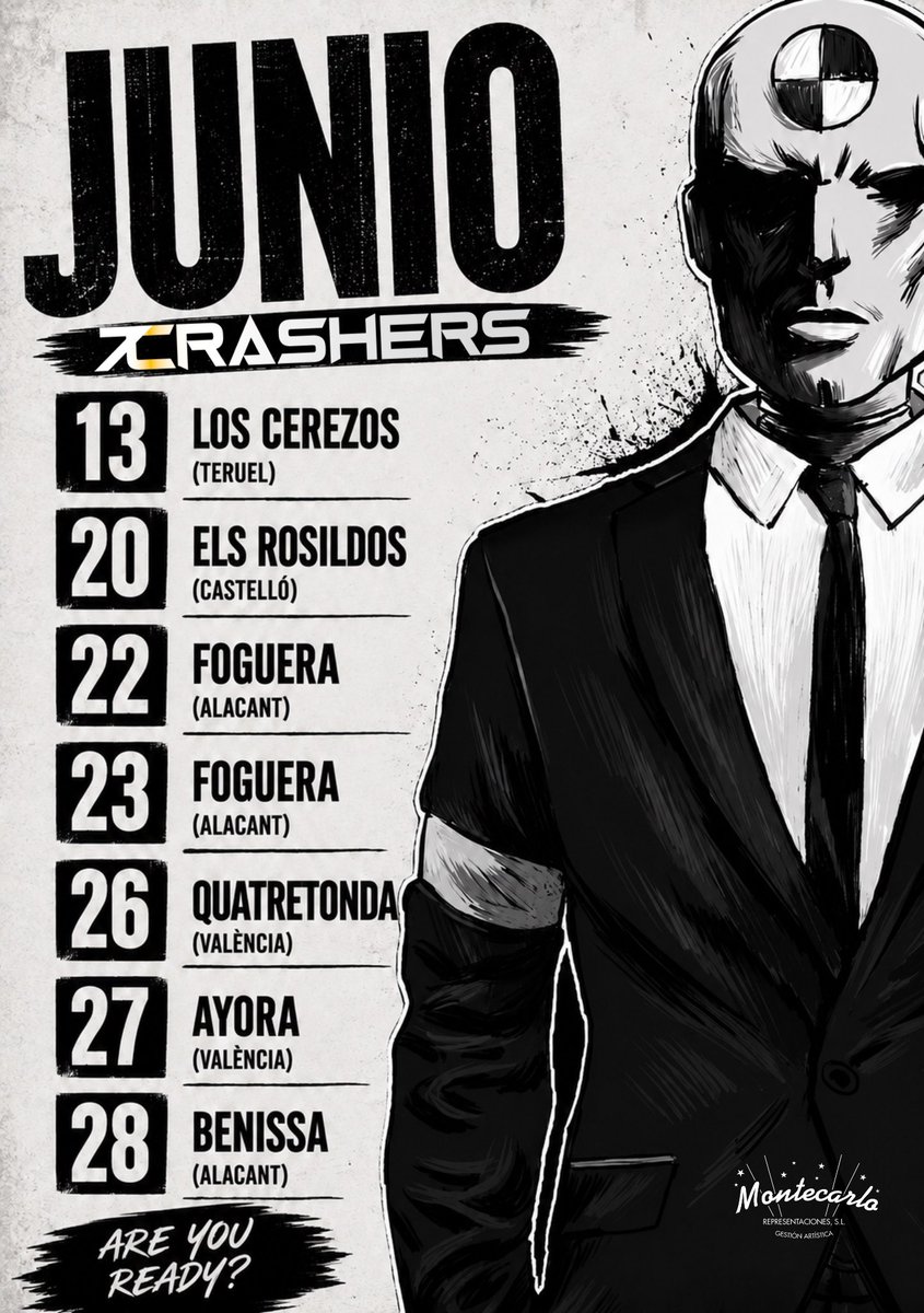 7CRASHERS's tweet photo. Crashers el verano empieza en breve😎

Os dejamos los conciertos del mes de junio 

Are you ready@❓❓❓ https://t.co/3JBg0yHjsX