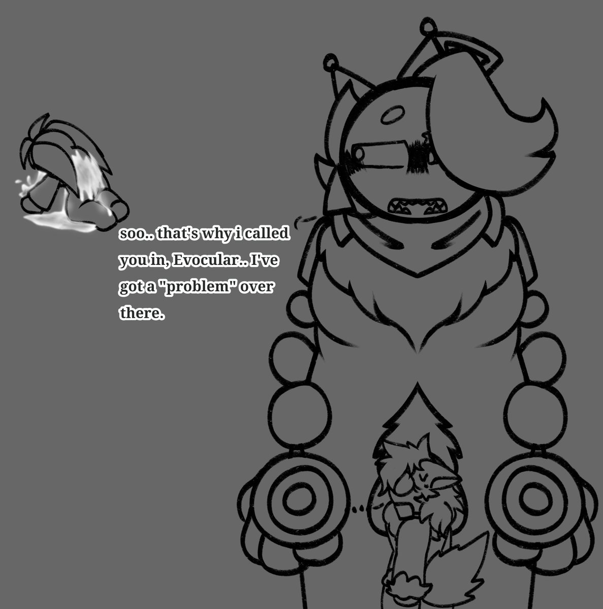 Bugzafterdark's tweet photo. \\ cumflation aftermath 

part 2 except i changed my brushes

feat. my oc Evocular https://t.co/dcaSNaaPRb