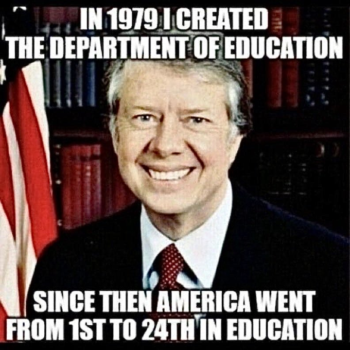 djtimm's tweet photo. @ProudElephant Old meme.  I think we are down to 42nd in education now, https://t.co/rKt3NQ0qxV