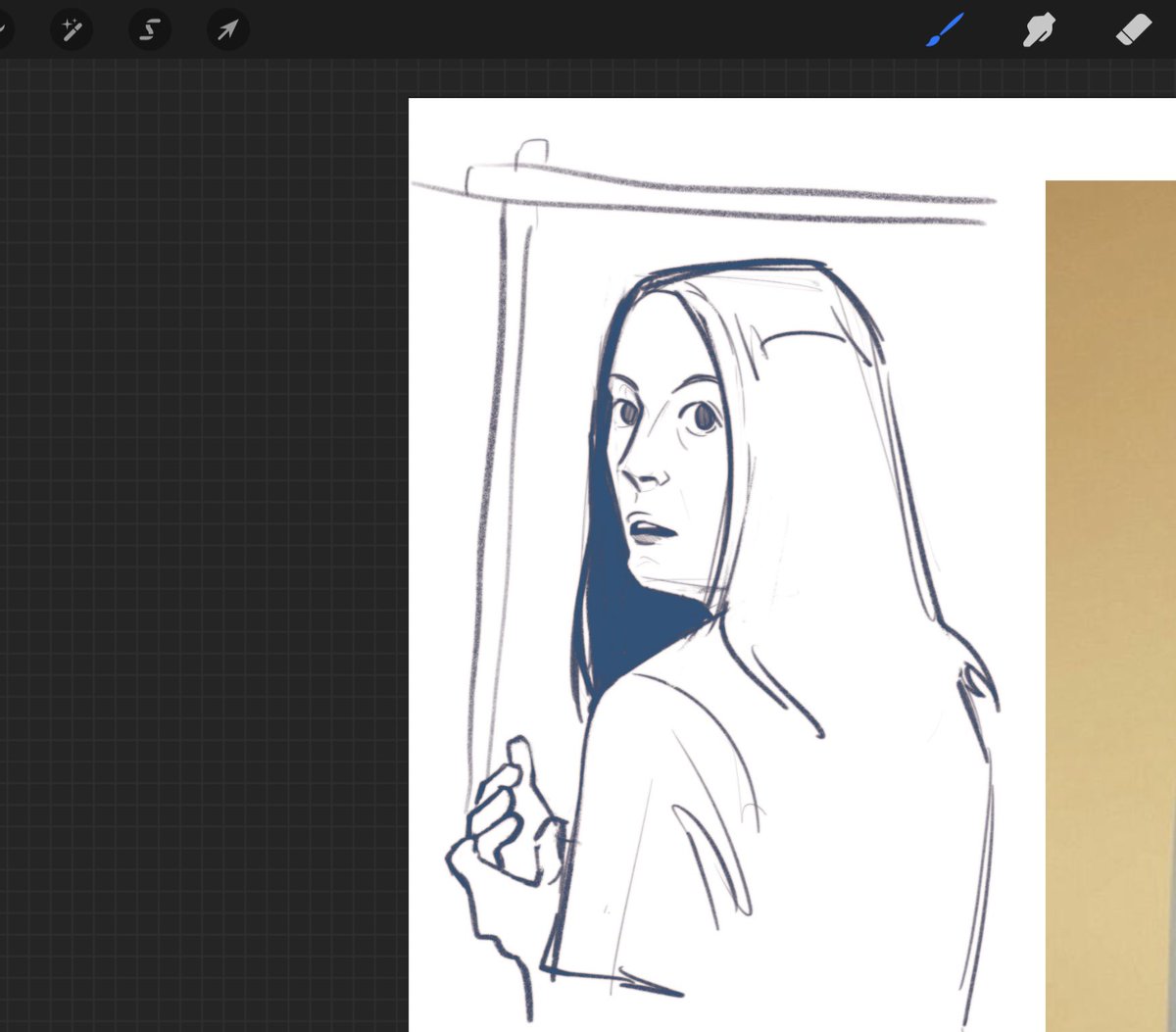ne0neclipse's tweet photo. backrooms drawing warmup https://t.co/BWu3UeT9q6