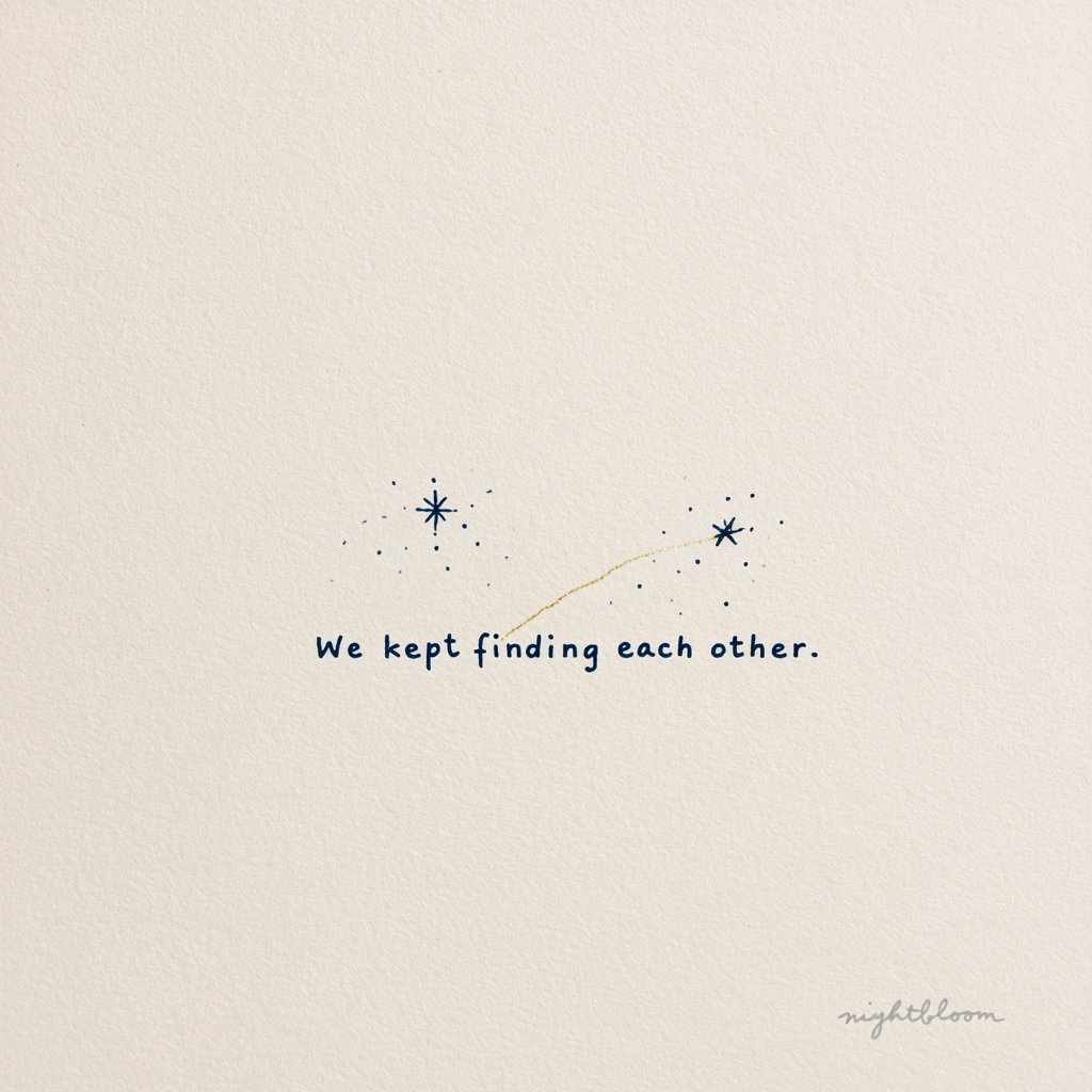Nightbloomc's tweet photo. We kept finding each other. https://t.co/bekqaPcaL3