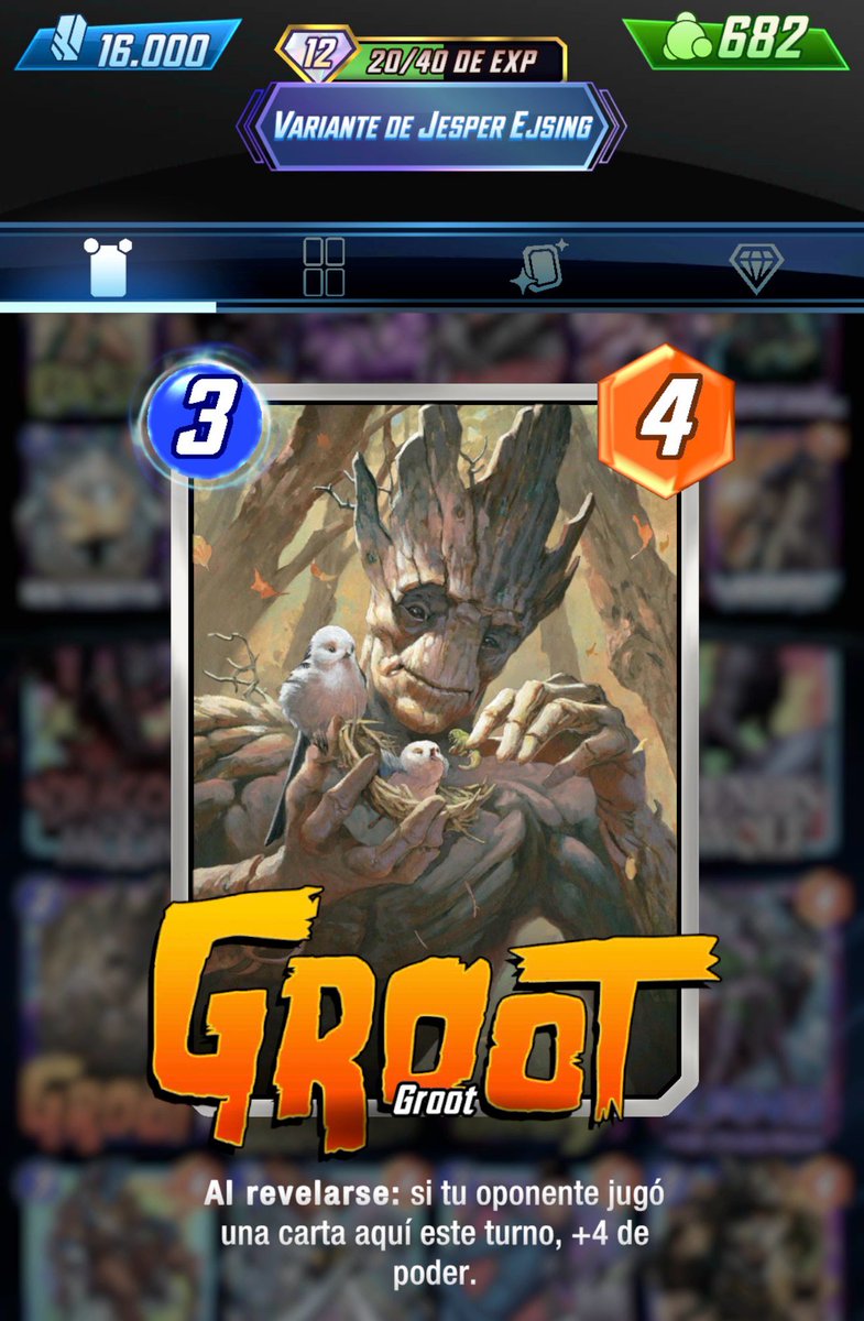 MarvelDizor's tweet photo. Guardians' Greatest Hits Vol. 2 – February 2026

36th time Infinite.

This season I ran a Cerebro 3 deck, the meta was heavily Star-Lord based, but with Cosmo and Valkyrie I could counter it pretty well.

Also got the Conquest variant of Groot.
#MarvelSnap #MarvelSnapInfinite https://t.co/nA8FUgxsc7