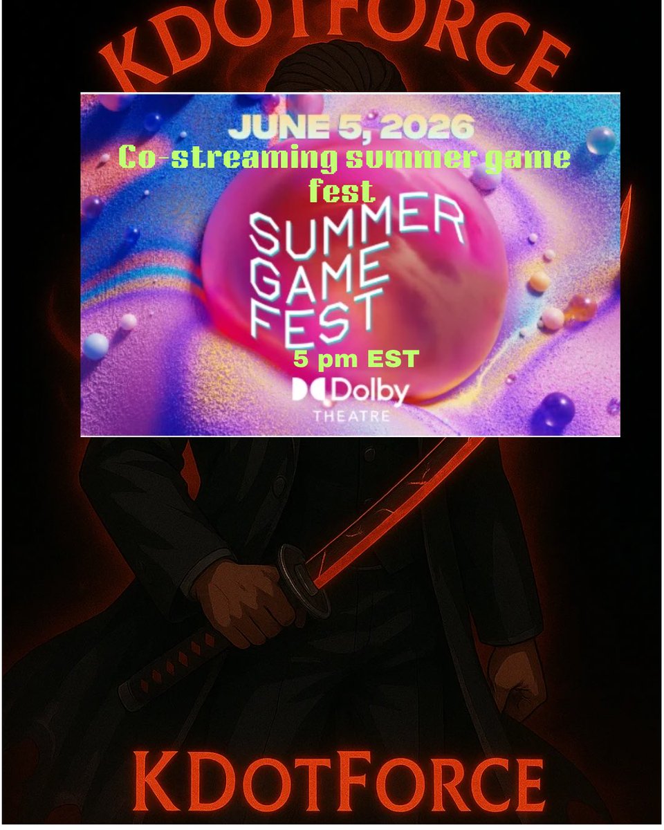 kdotforce's tweet photo. https://t.co/vSWOUn2jaj. June 5 @ 5 pm EST https://t.co/fKHaq8tHtQ