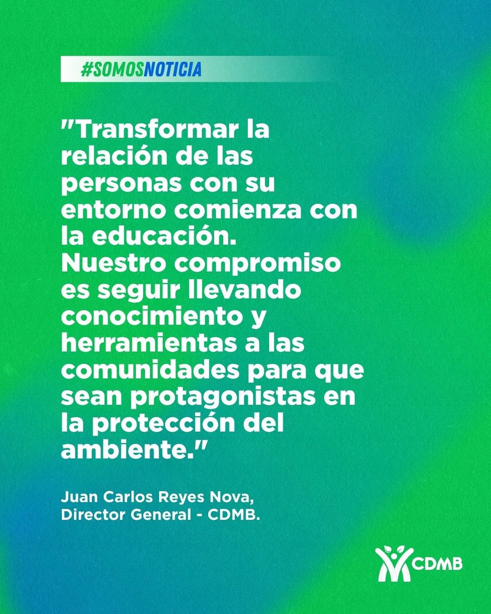 CARCDMB's tweet photo. ♻️🌿
A través de estos espacios de sensibilización fortalecemos la corresponsabilidad ciudadana y promovemos acciones que contribuyen al cuidado de nuestros recursos naturales y a la construcción de entornos más sostenibles.💚

#EducaciónAmbiental #CDMB https://t.co/Kdp5ayoWb1