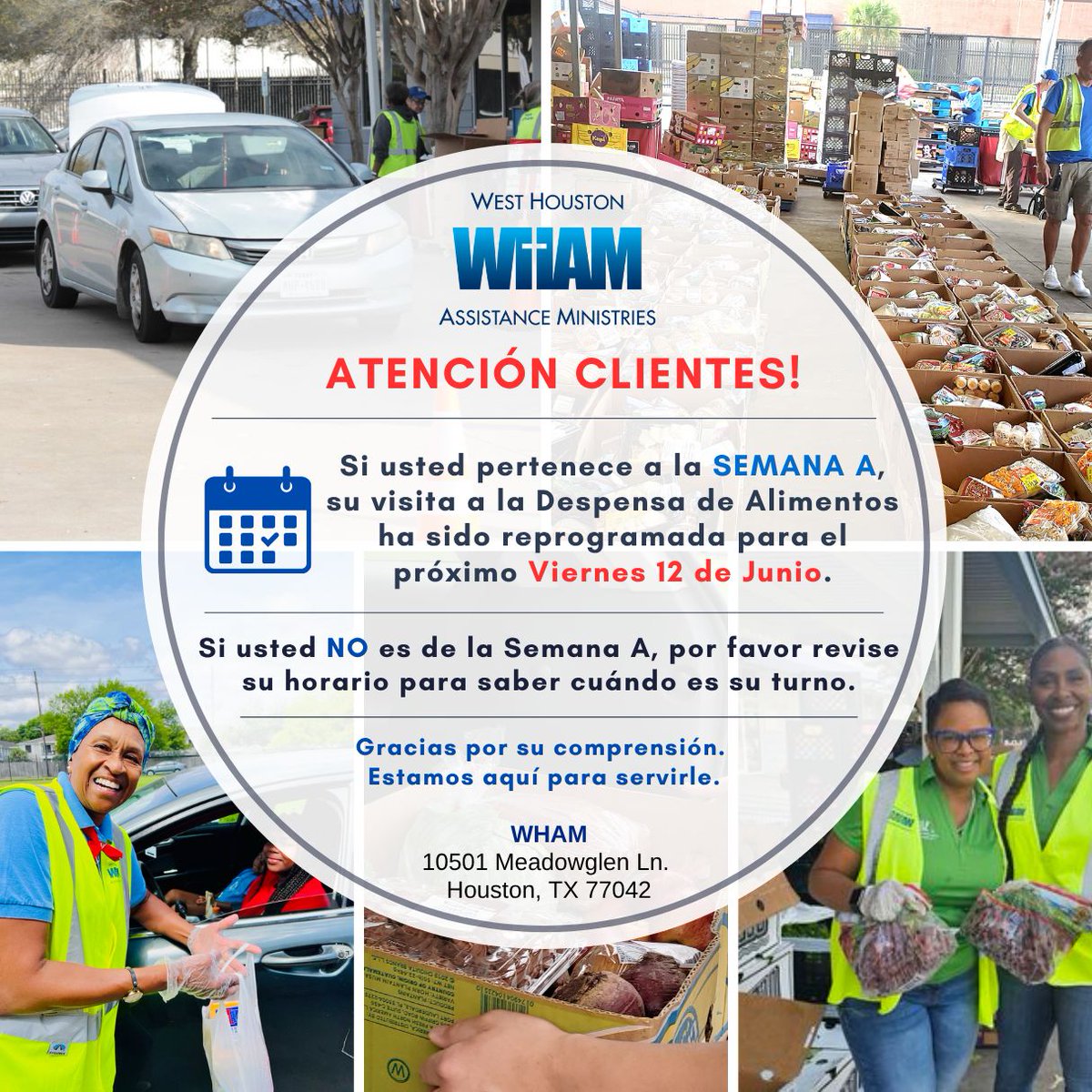 WHAMMinistries's tweet photo. Attention Clients / Atención Clientes! https://t.co/oIWCpZ11Y8