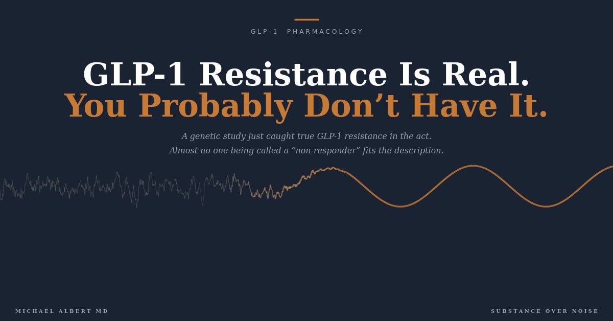 Are you a GLP1 non-responder, or did you just stop responding? I break down the science of the GLP-1 response, featuring the latest research, this Saturday. Don't miss this week's deep divesubscribe Are you a GLP1 non-responder, or did you just stop responding? I break down the science of the GLP-1 response, featuring the latest research, this Saturday. Don't miss this week's deep divesubscribe
