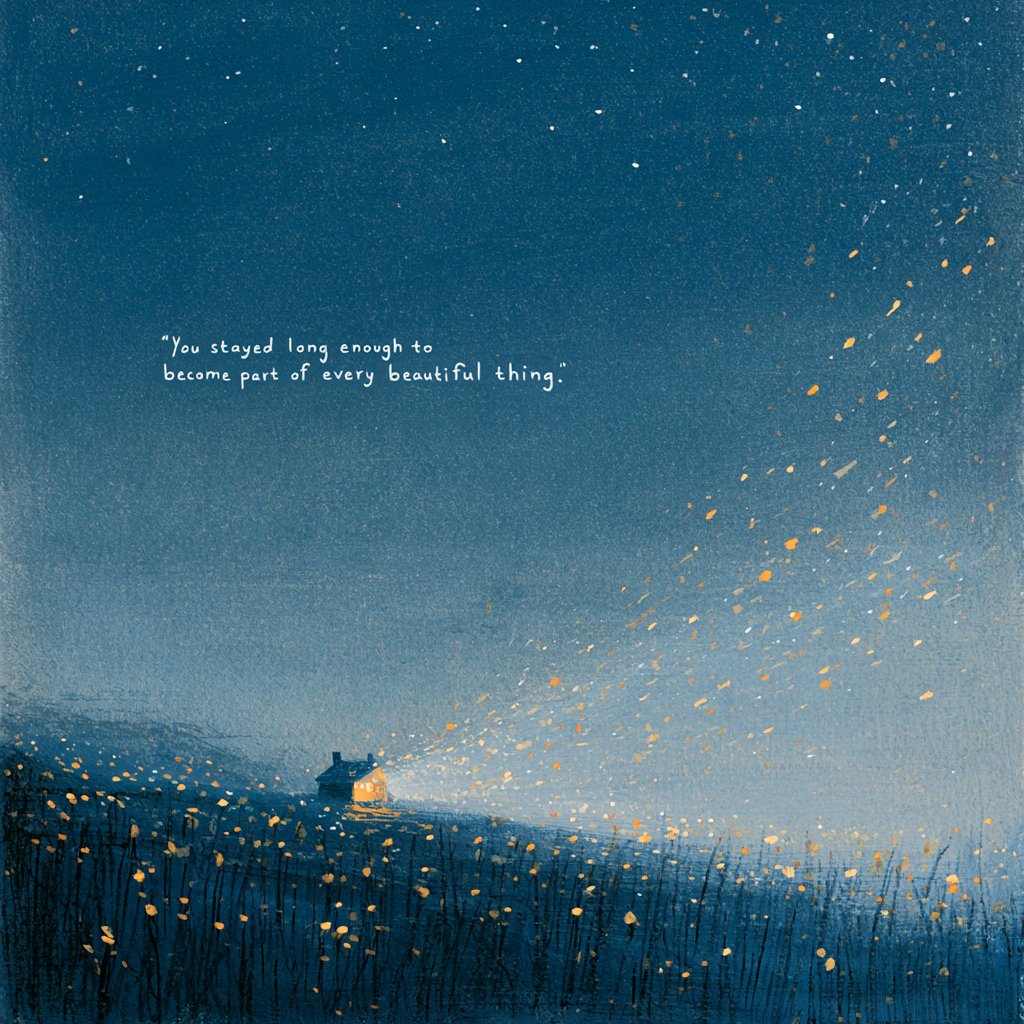 Nightbloomc's tweet photo. "You stayed long enough to become part of every beautiful thing." https://t.co/nBKi6Rr5Ma