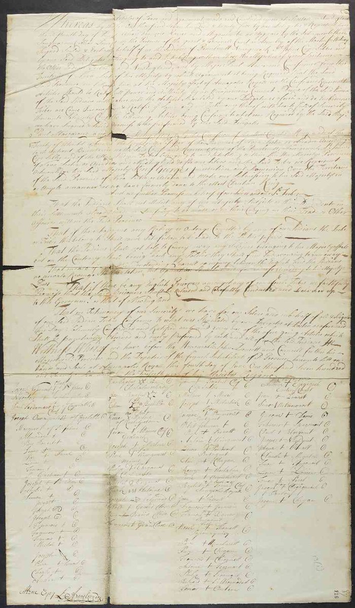 AFN_Updates's tweet photo. Today marks the 300th Anniversary of the Signing of the Peace and Friendship Treaty of 1726, a foundational agreement between Mi’kmaw, Wəlastəkokewiyik, and Peskətəmohkatewey leadership and the British Crown. The Treaty reaffirms commitment to peace, trade, and co-existence, without land surrender. It remains a living document that continues to shape conversations around rights, responsibilities, and First Nations sovereignty. As we mark National Indigenous History Month, this anniversary is a reminder that Treaties are not just historical documents – they are ongoing relationships that require action and accountability today. We call for full implementation of Treaty obligations in partnership with First Nations, and for policies and programs that reflect Treaty rights, responsibilities, and self-determination. #NIHM2026
 
Photos from left to right, top to bottom: Photo 1, Parks Canada; Photo 2, Historic Sites and Monuments Board of Canada; Photo 3, Courtesy of the National Archives of the United Kingdom.