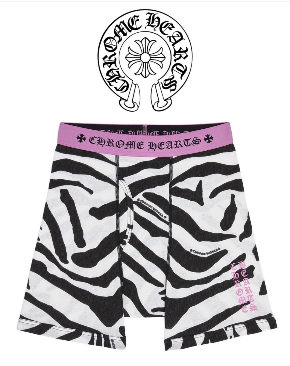 Ovrnundr's tweet photo. Chrome Hearts drops new $120 boxers https://t.co/dBWZaVsLH6