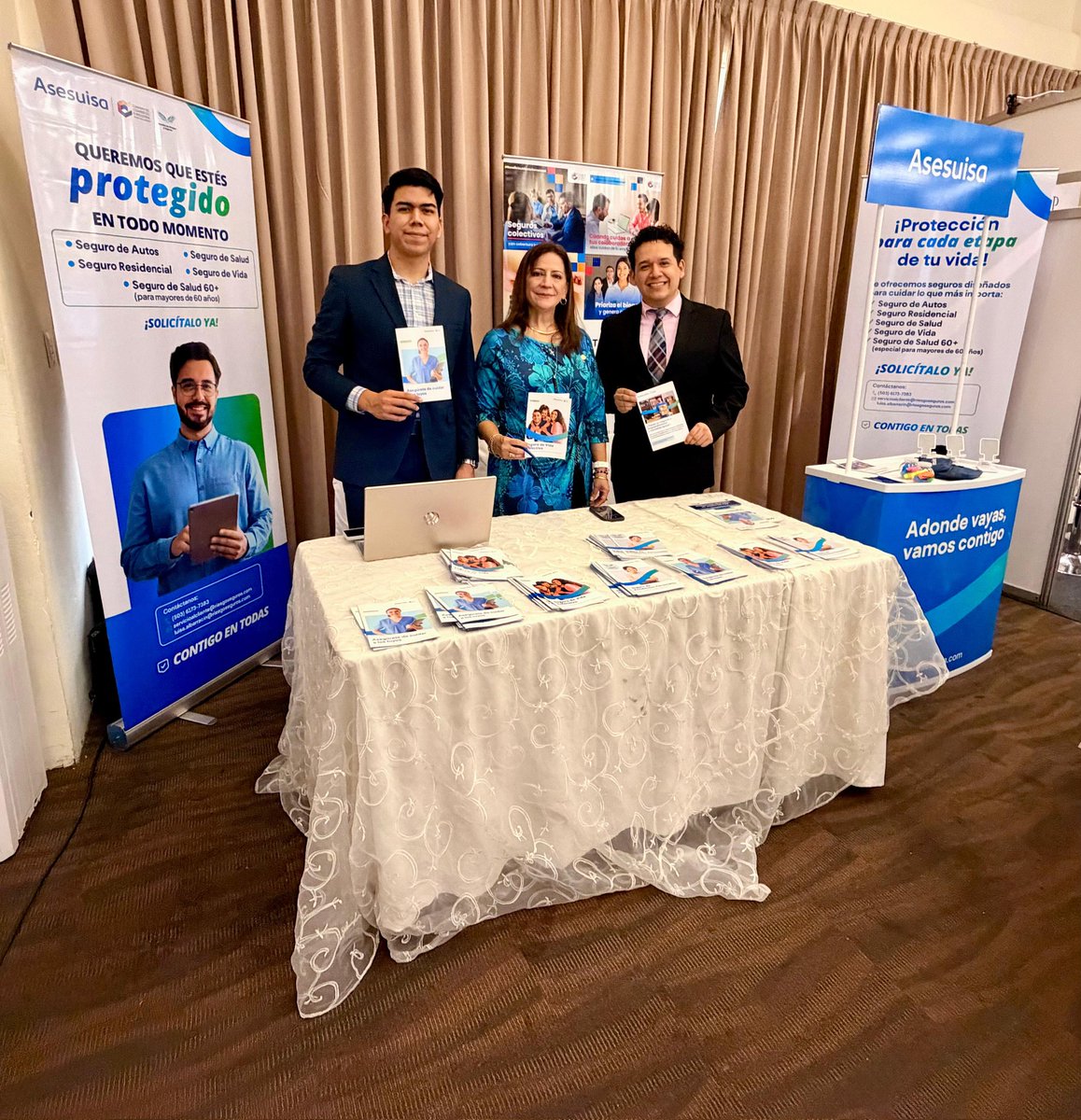 ASESUISA's tweet photo. Conectamos, inspiramos y creamos oportunidades.🔝💙

Hoy acompañamos a @camarasal en San Miguel, reafirmando nuestro compromiso con el crecimiento empresarial de El Salvador. Cada encuentro es una oportunidad para fortalecer relaciones y generar valor. 🚀 https://t.co/IFyS8uoYPD