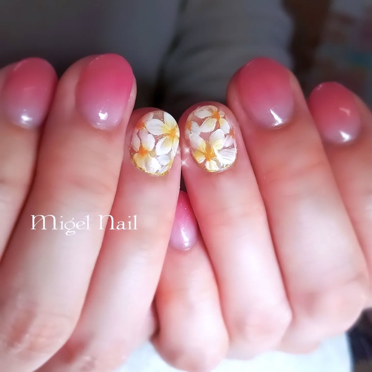 MigelNail's tweet photo. ✨️
プルメリアデザイン🌴☀️

***********************
#プルメリア #プルメリアネイル #フラワーネイル #福岡ネイル #夏ネイルデザイン 
ミジェルネイル2026

詳細はこちら↓（ネイルブック）
https://t.co/osxaO4dogp https://t.co/OmemjDcfH8